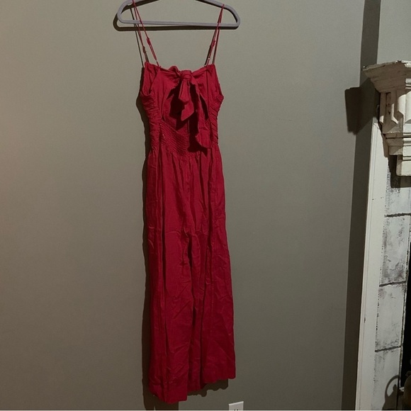 New! Free People day glow one piece keyhole tie back jumpsuit 28084 - Picture 3 of 9